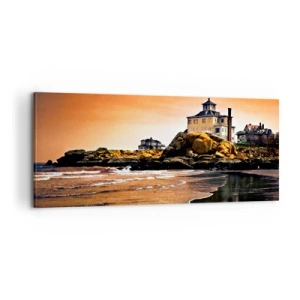 Obraz na plátne - Elegancia západného pobrežia - 100x40 cm