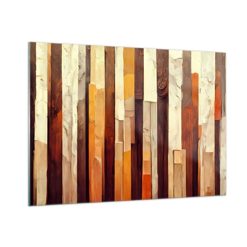 Obraz na skle - Hymna lesných stromov - 100x70 cm