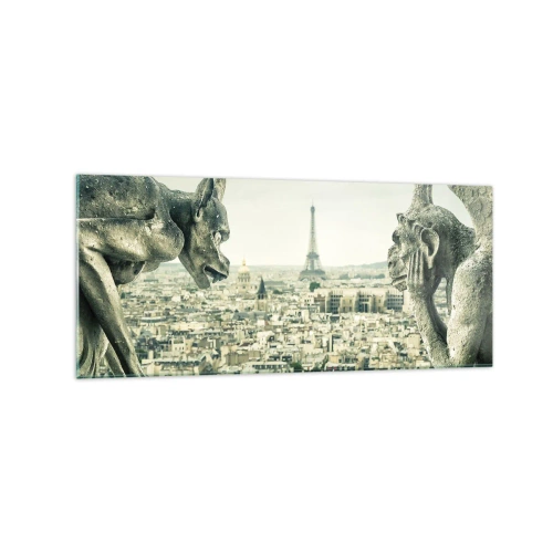 Obraz na skle - Parížske rozprávanie - 120x50 cm