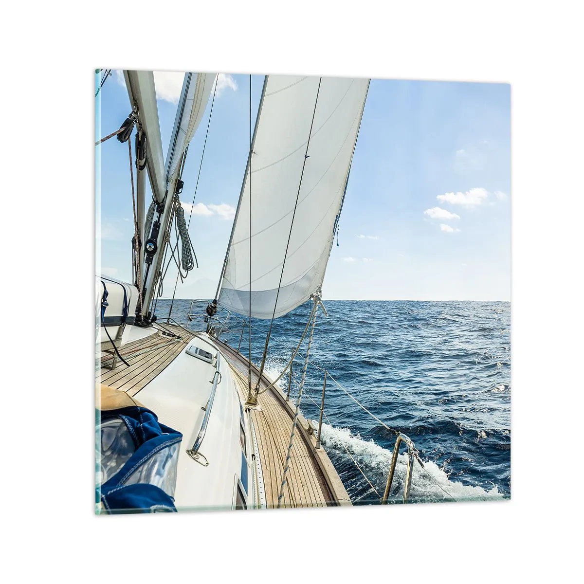 Obraz na skle - Ahoj, dobrodružstvo - 70x70 cm