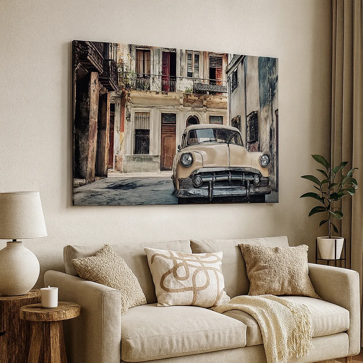 Obraz na plátne - Siesta v Havane - 30x30 cm