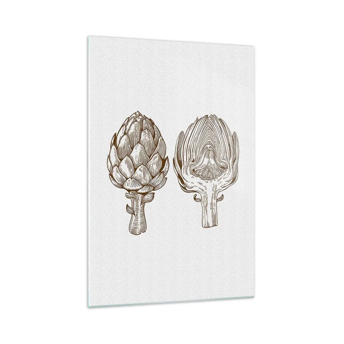 Obraz na skle - Hodiny anatómie - 70x100 cm