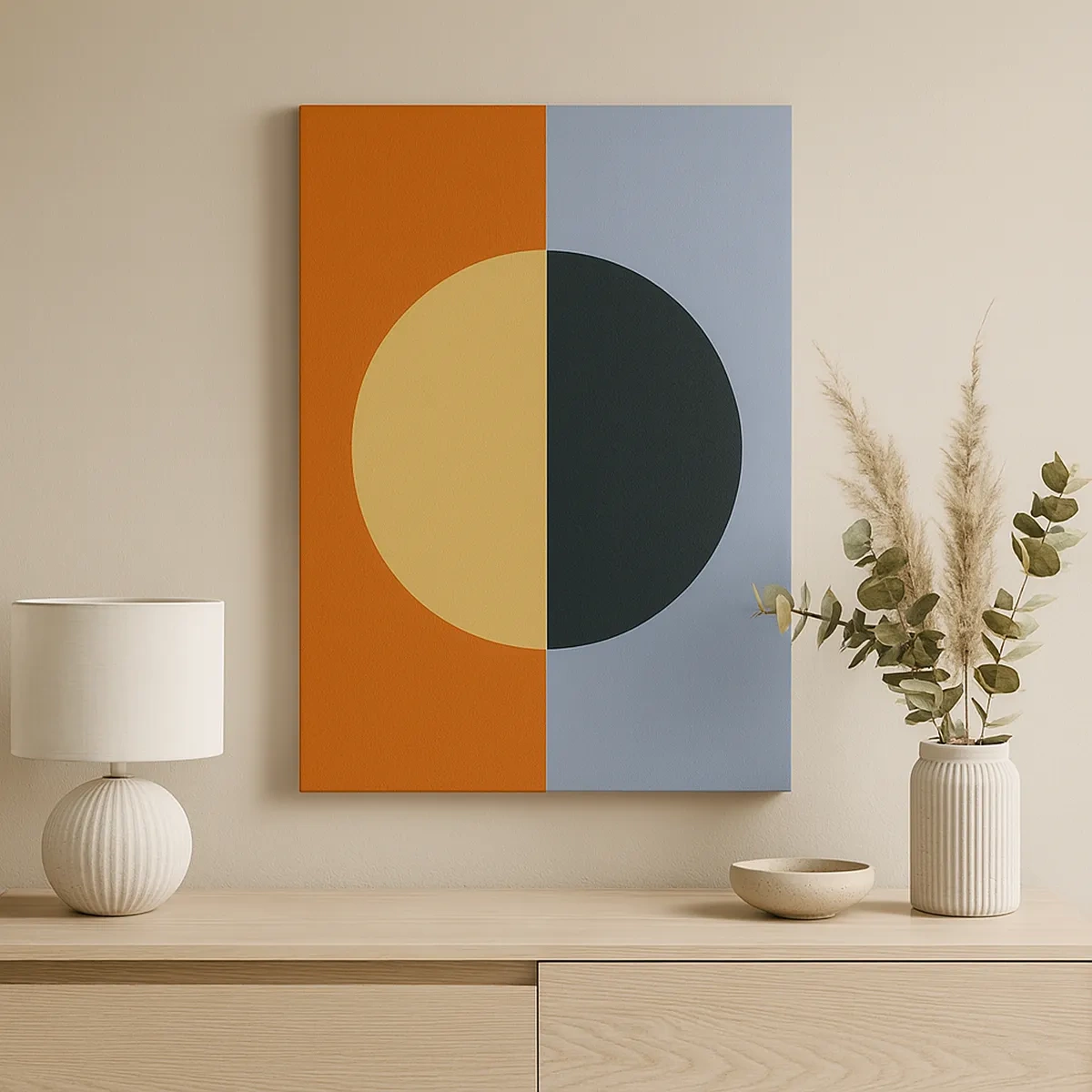 Obraz na plátne - Kompozícia tepla a chladu - 50x70 cm