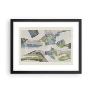 Plagát v čiernom ráme - Kompozícia za sklom - 40x30 cm