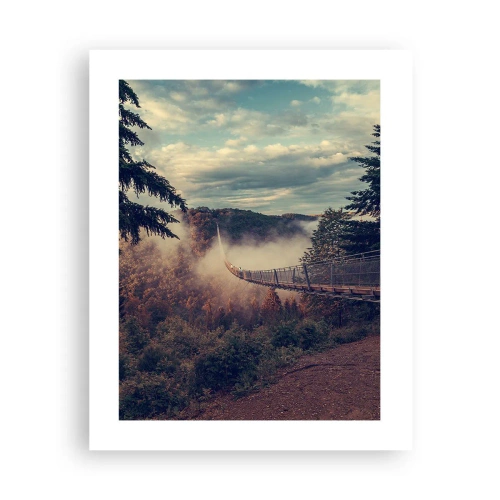 Plagát - Nad jesenným lesom - 40x50 cm