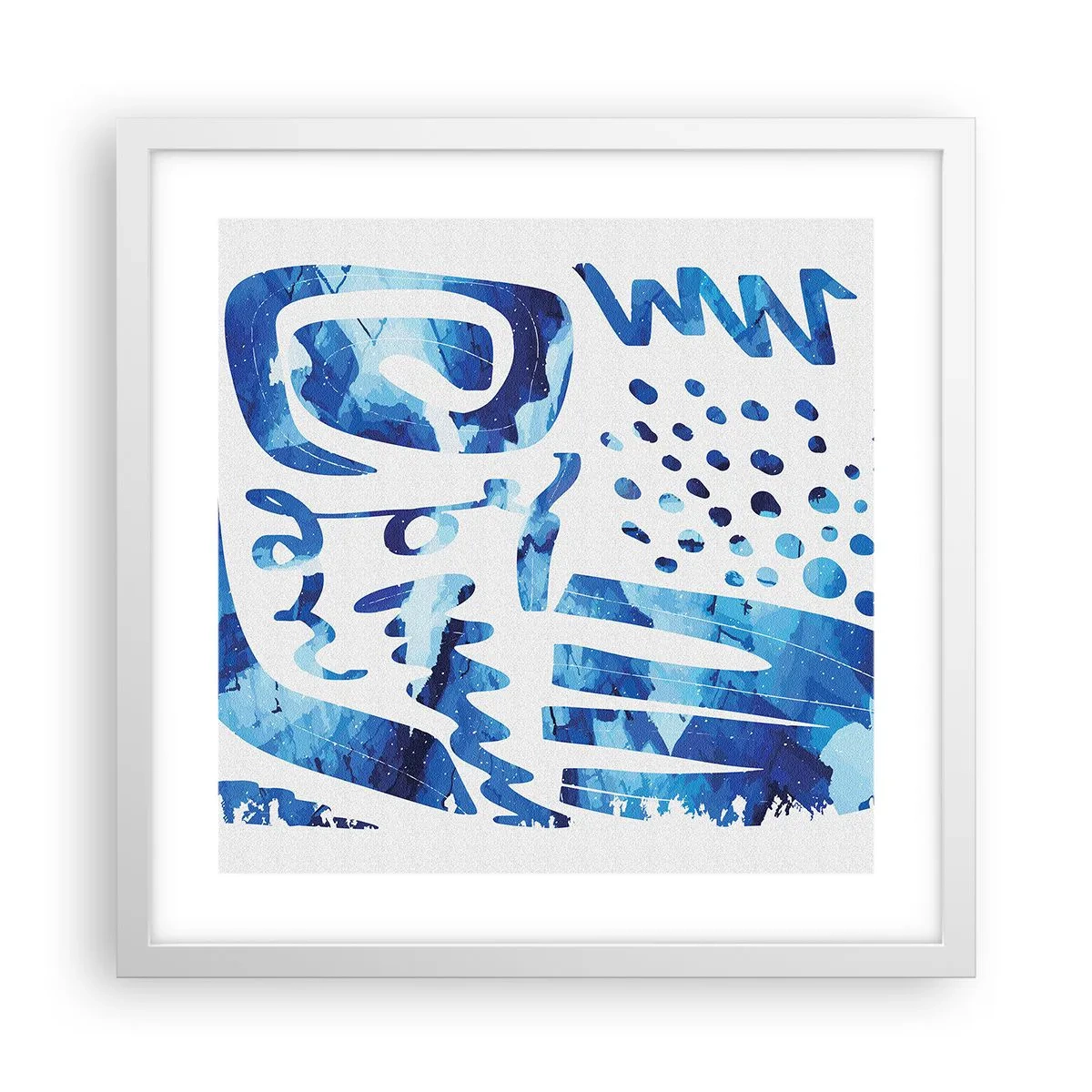 Plagát v bielom ráme - Späť ku koreňom - 40x40 cm