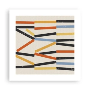 Plagát - Kompozícia na úrovni - 40x40 cm