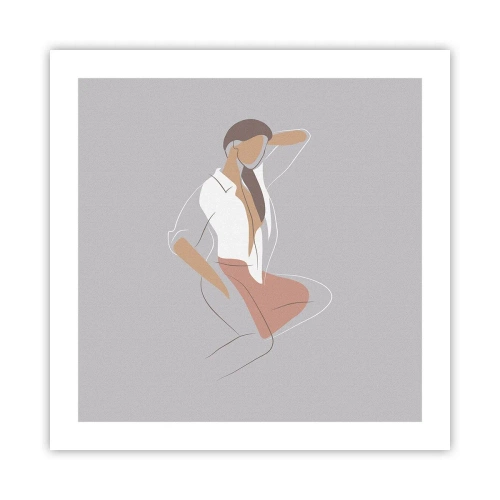 Plagát - Obrys pôvabu - 50x50 cm