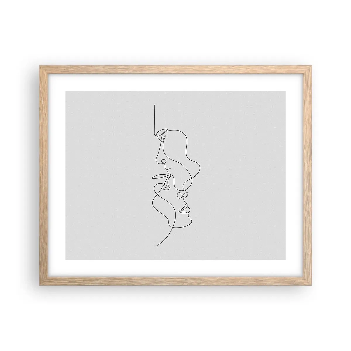 Plagát v ráme zo svetlého duba - Žiar vášnivých túžob - 50x40 cm