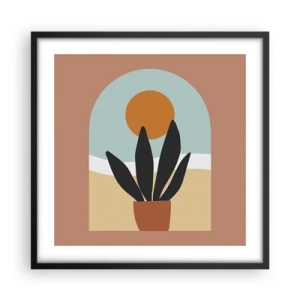 Plagát v čiernom ráme - Malé radosti - 50x50 cm