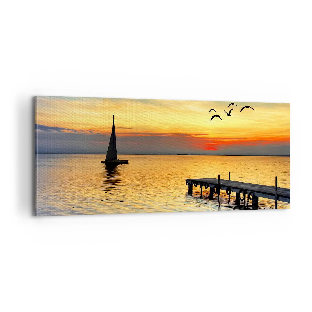 Obraz na plátne - Večerné návraty - 100x40 cm