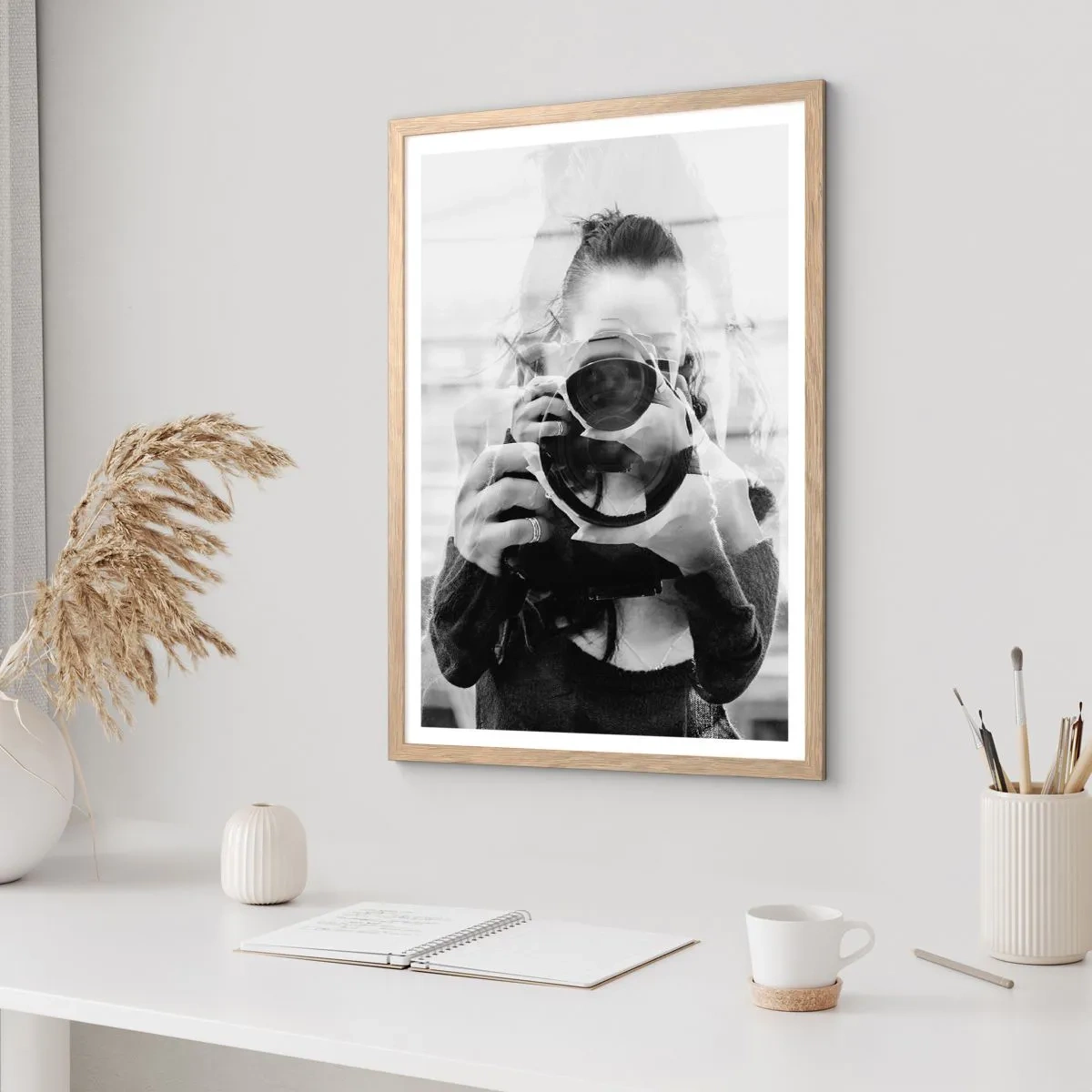 Plagát v ráme zo svetlého duba - Tvorca a materiál - 61x91 cm