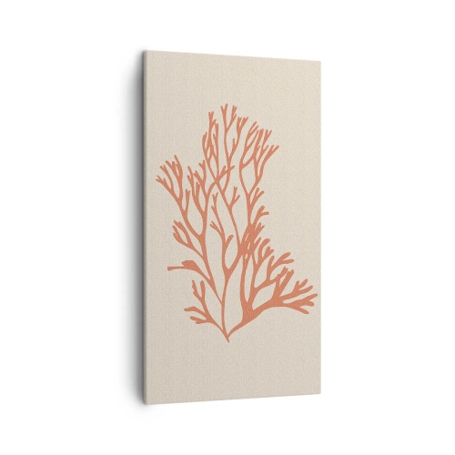 Obraz na plátne - Koralový filigrán - 45x80 cm
