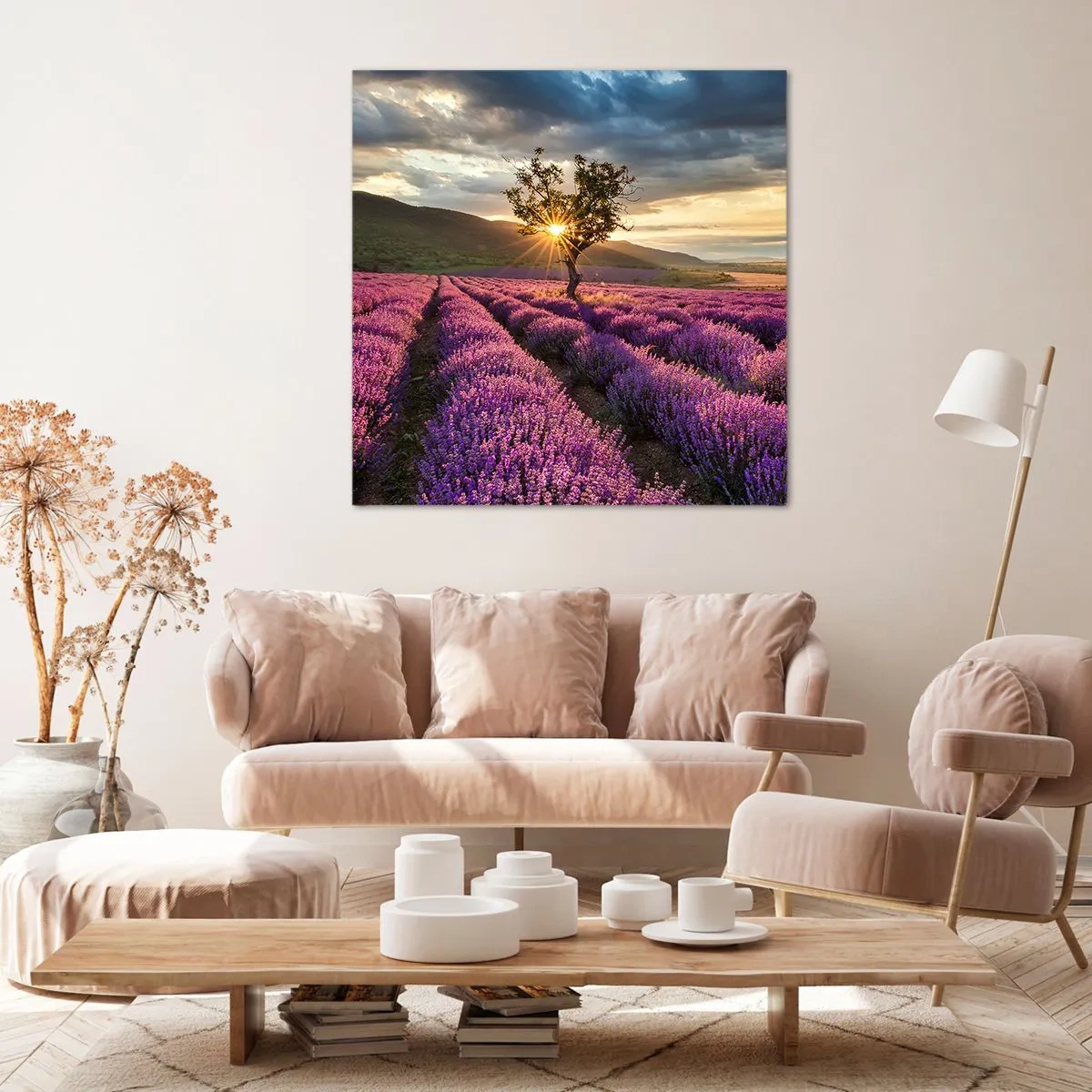 Obraz na plátne - Aróma vo fialovej - 70x70 cm