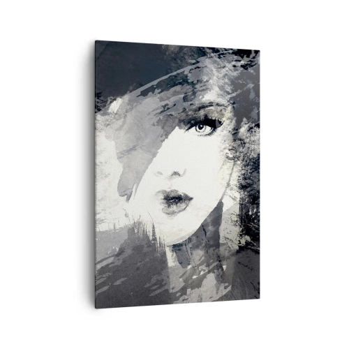 Obraz na plátne - Za šedým závojom - 70x100 cm