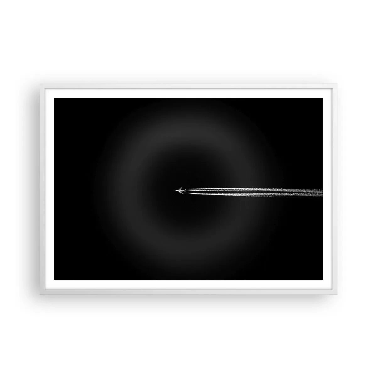 Plagát v bielom ráme - Do inej dimenzie - 100x70 cm