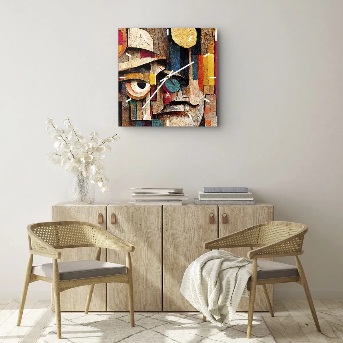 Nástenné hodiny - Vidím ťa… - 40x40 cm