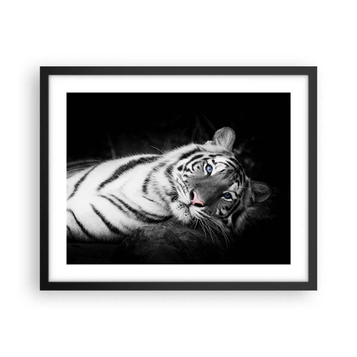 Plagát v čiernom ráme - Divočina a pokoj - 50x40 cm