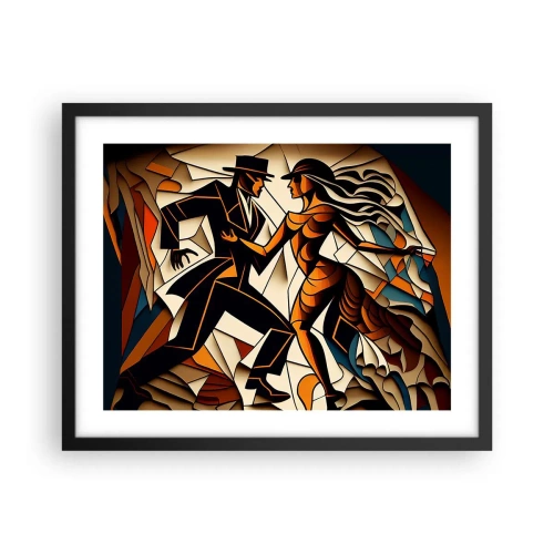 Plagát v čiernom ráme - Tanec vrelosti a vášne - 50x40 cm
