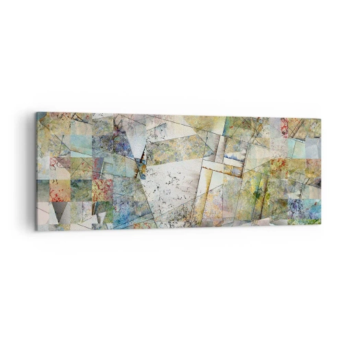 Obraz na plátne - Geometrické preskupenie - 140x50 cm