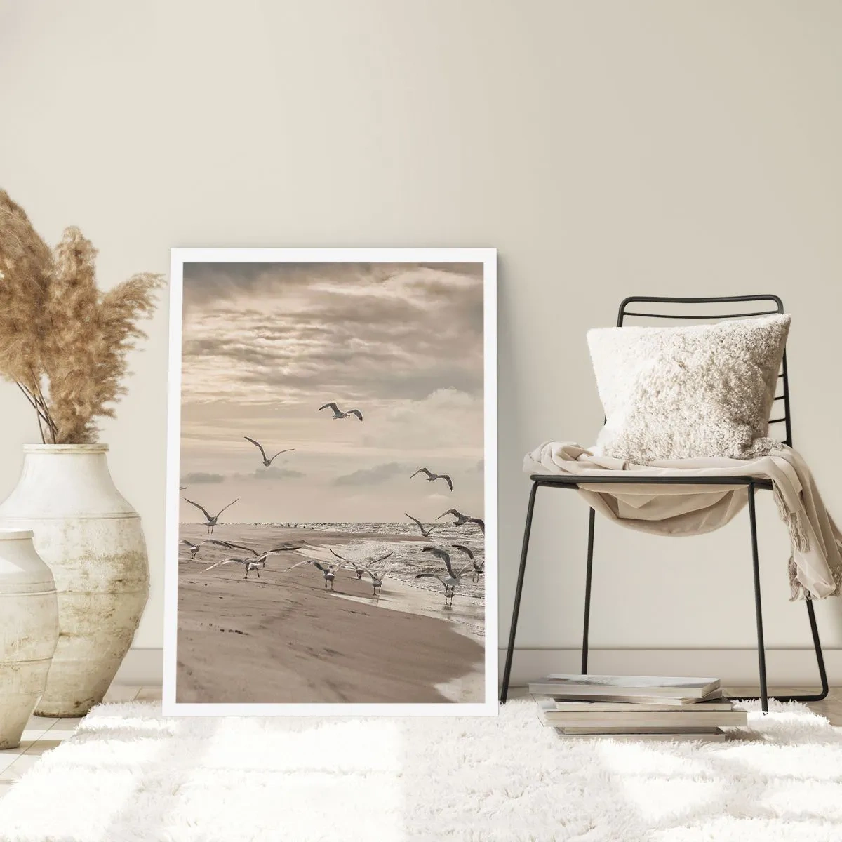 Plagát - Šumenie mora, spev vtákov - 50x70 cm