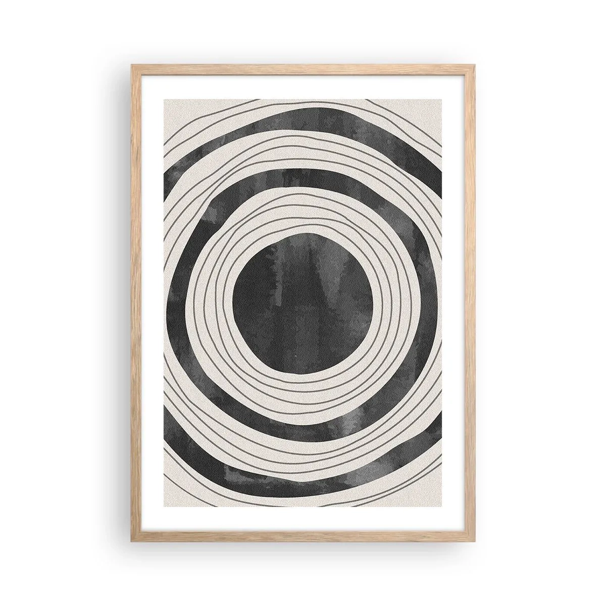Plagát v ráme zo svetlého duba - Presný zásah - 50x70 cm