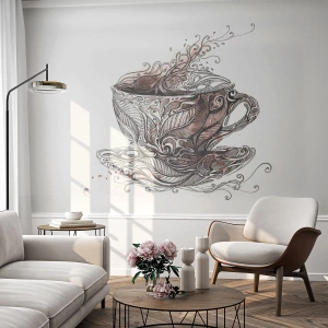 Fototapeta Premium Canvas - Čaj dobrý na všetko - Abstrakcia, pohár, Espresso - 100x70 cm