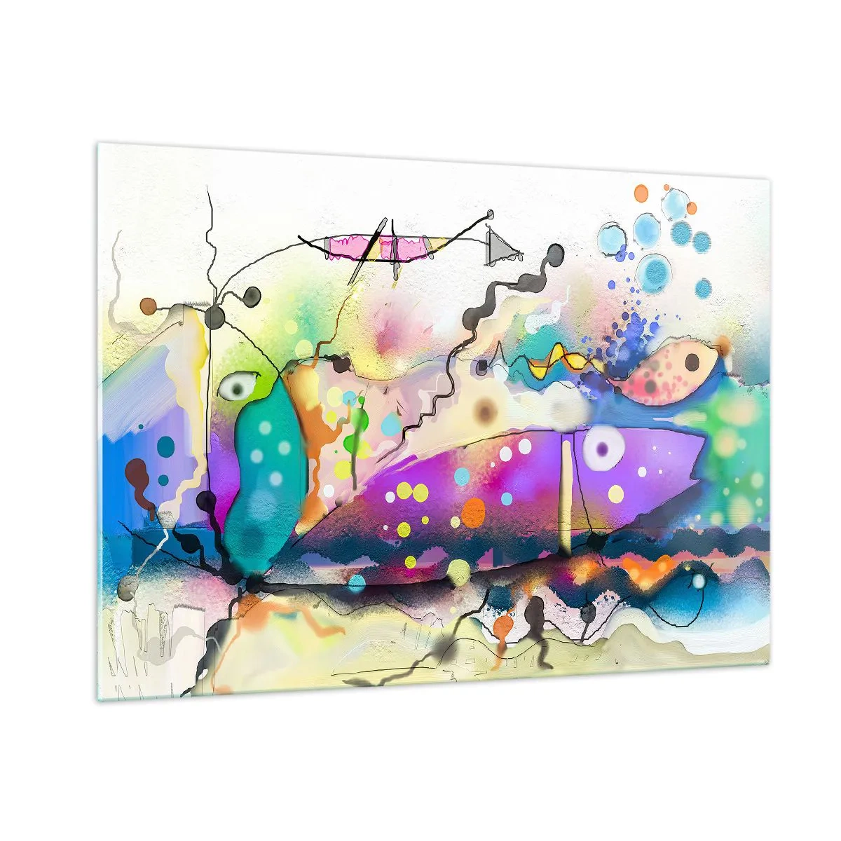 Obraz na skle - Niet slov! - 100x70 cm