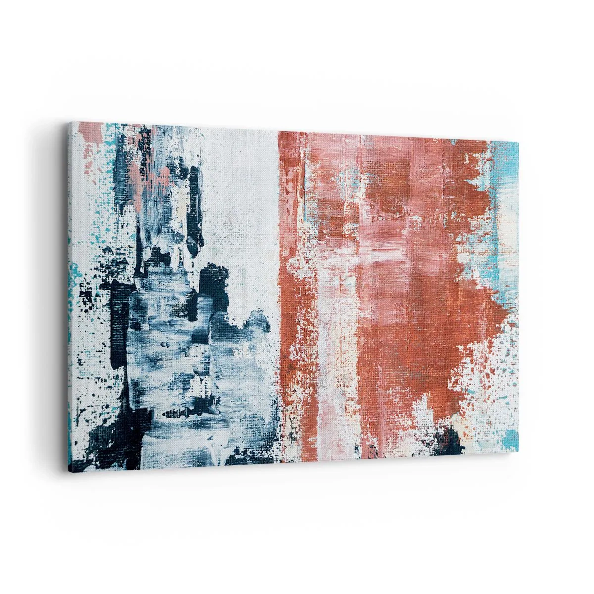 Obraz na plátne - Abstraktné pol na pol - 120x80 cm