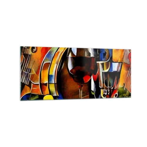 Obraz na skle - Aj svet dostáva farby - 120x50 cm