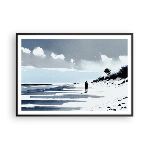 Plagát v čiernom ráme - O samote - 100x70 cm