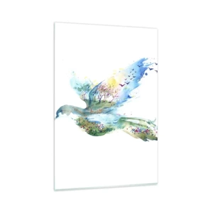 Obraz na skle - Na krídlach prírody - 80x120 cm