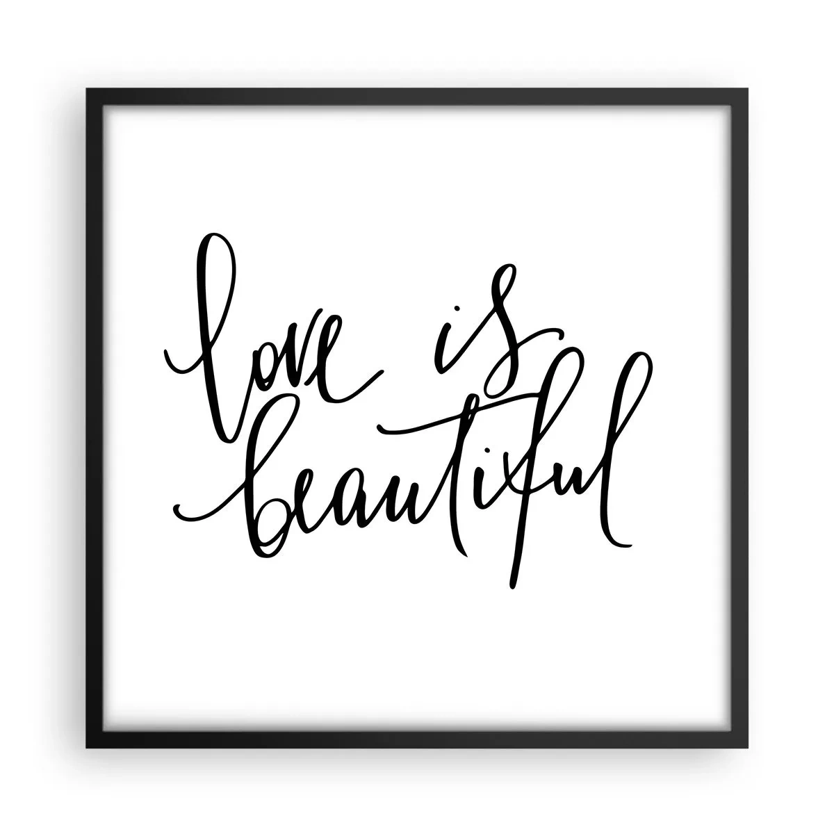 Plagát v čiernom ráme - Prečítaj a zopakuj - 50x50 cm