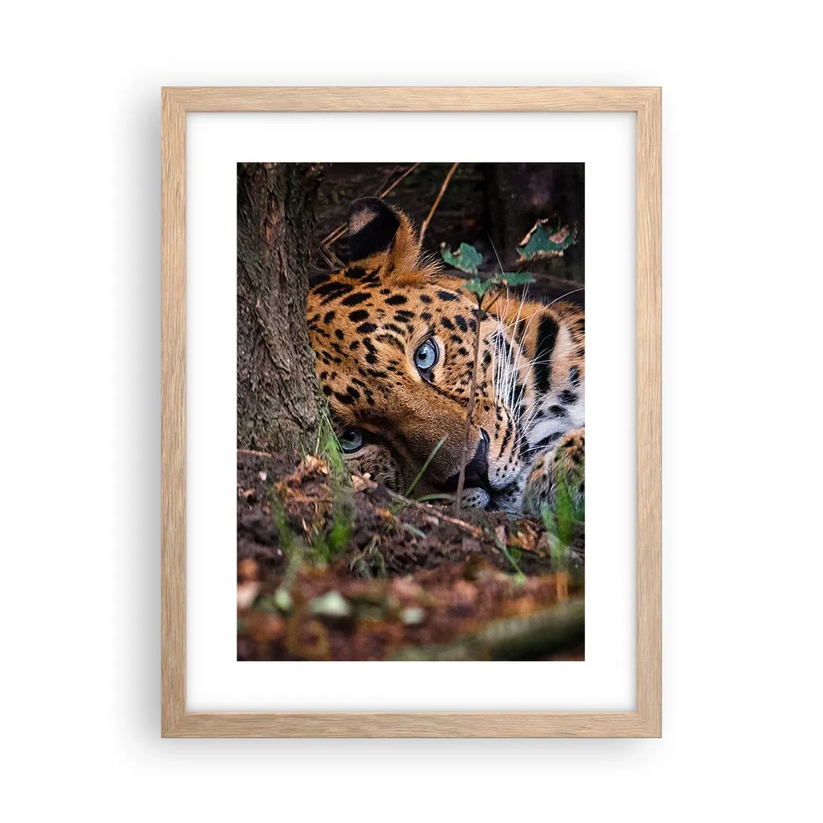 Plagát v ráme zo svetlého duba - Ver mi - 30x40 cm