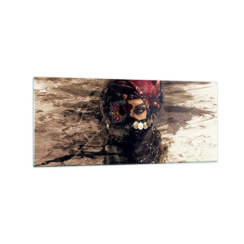 Obraz na skle - Prinajmenšom znepokojujúca - 120x50 cm