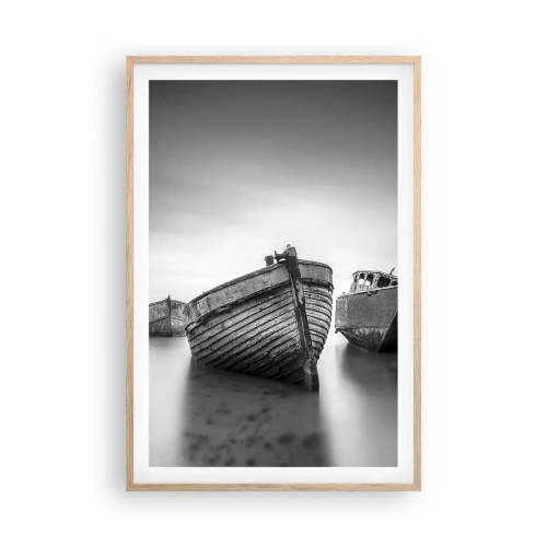 Plagát v ráme zo svetlého duba - Už iba spomienky... - 61x91 cm