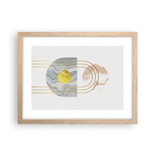 Plagát v ráme zo svetlého duba - Jas a žiarivosť - 40x30 cm