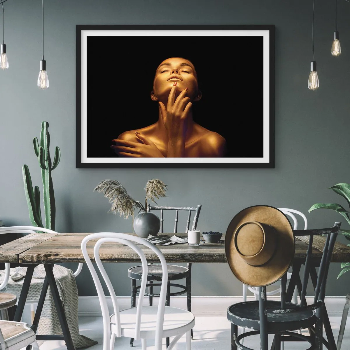 Plagát v čiernom ráme - Ako zlatý hodváb - 100x70 cm