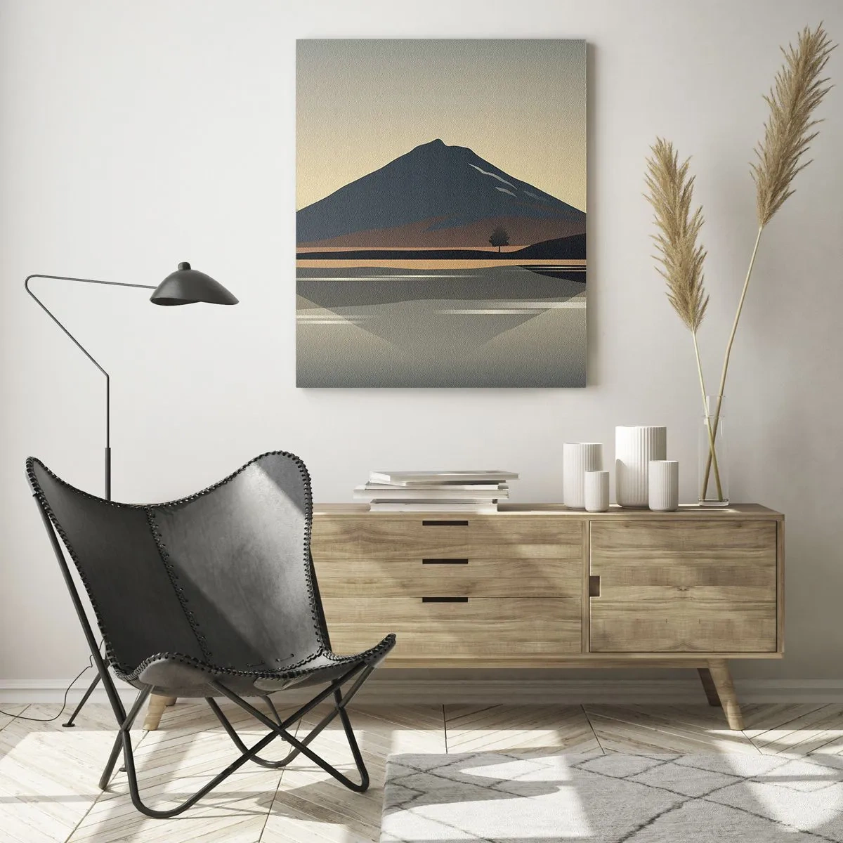 Obraz na skle - Zrkadlový odraz - 80x120 cm