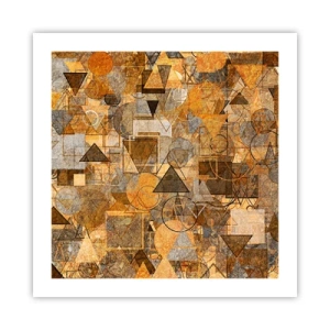 Plagát - Svet zachytený do tvaru - 50x50 cm