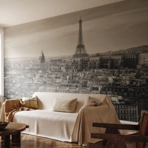 Samolepiaca Fototapeta Deluxe Sticker - Nad strechami Paríža - Mesto, Paríž, Architektúra - 400x280 cm