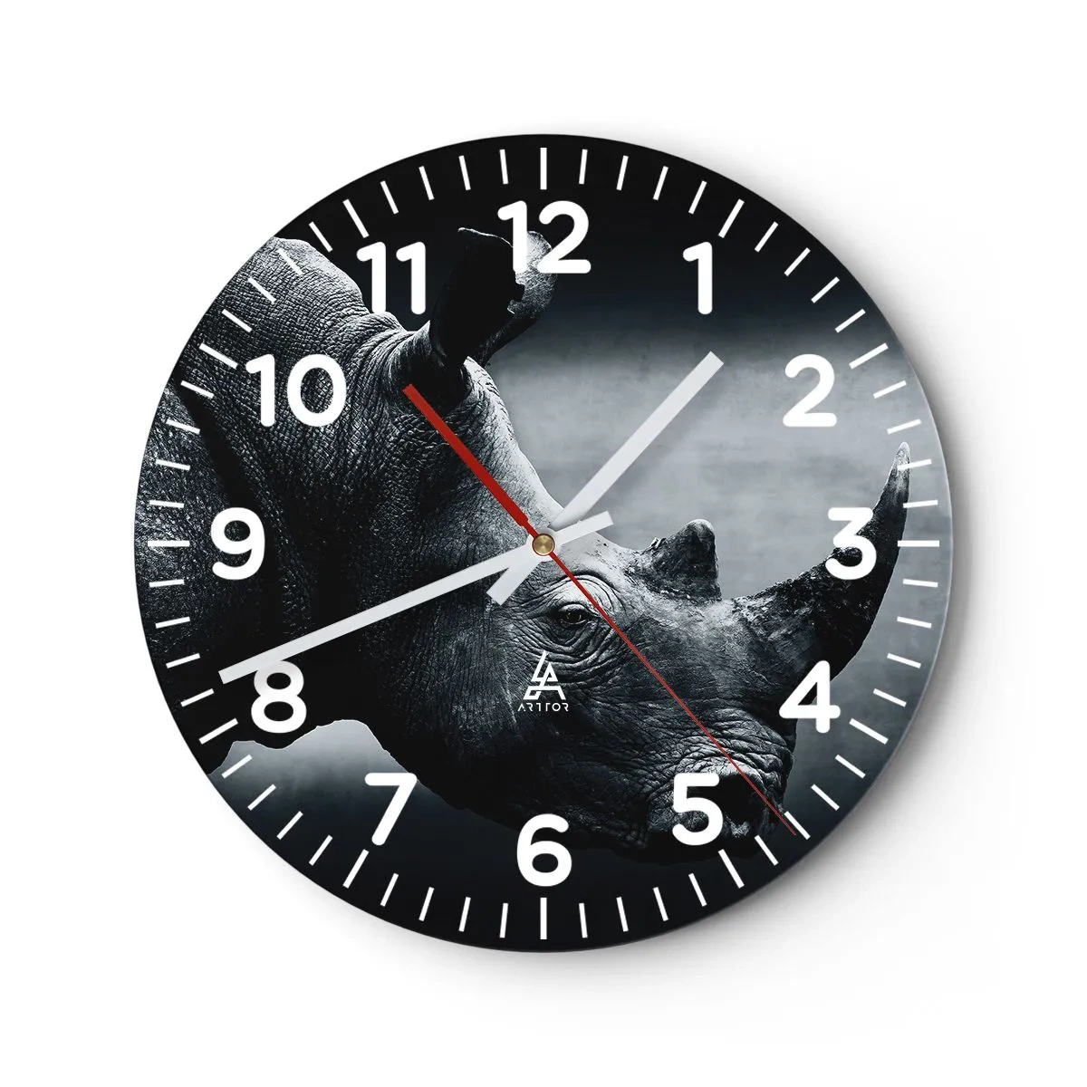 Nástenné hodiny - Pravý profil - 30x30 cm