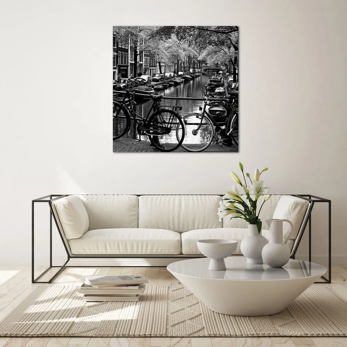 Obraz na skle - Veľmi holandský výhľad - 70x70 cm