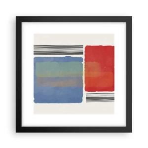 Plagát v čiernom ráme - Duch a písmeno geometrie - 30x30 cm