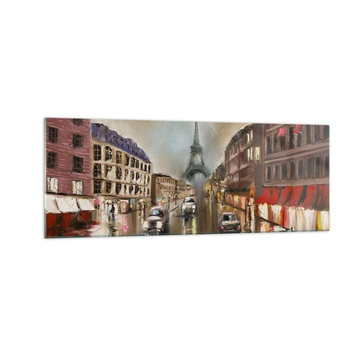 Obraz na skle - Počíta sa iba ona - 140x50 cm