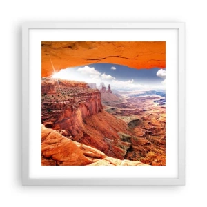 Plagát v bielom ráme - Vytesané samotnou prírodou - 40x40 cm