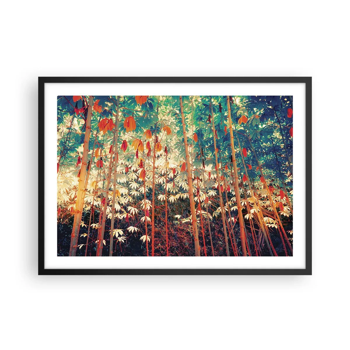 Plagát v čiernom ráme - Tajný život listov - 70x50 cm