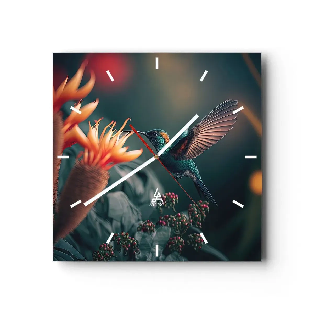 Nástenné hodiny - Skutočne pestrý život - 40x40 cm