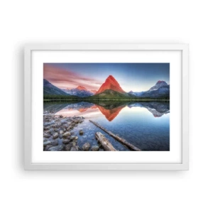 Plagát v bielom ráme - Teplo a chlad - 40x30 cm