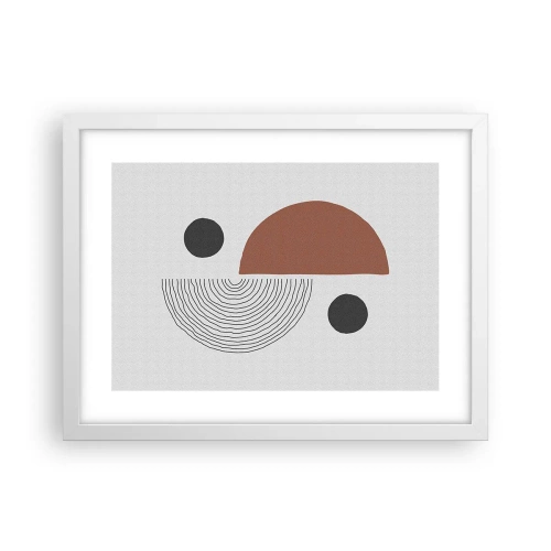 Plagát v bielom ráme - Dokonalosť kruhu - 40x30 cm